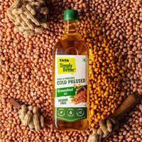 Tata Simply Better Groundnut (Peanut) Cold Pressed Oil | Pure & Unrefined Healthy Cooking Oil