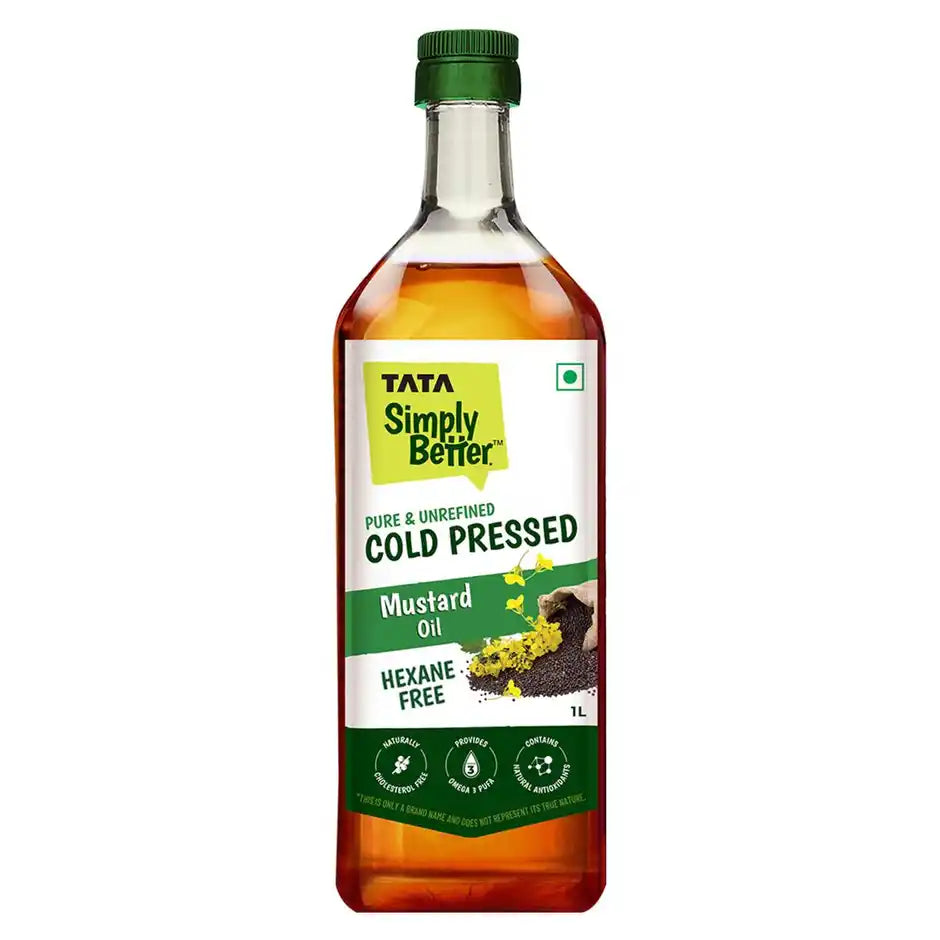 Tata Simply Better Mustard (Sarson) Cold Pressed Unrefined & Healthy Cooking Oil