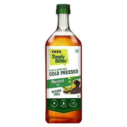 Tata Simply Better Mustard (Sarson) Cold Pressed Unrefined & Healthy Cooking Oil