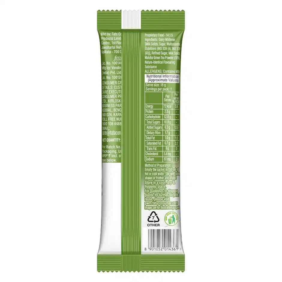 Tetley Matcha Latte | Vanilla Flavour | All-in-1 Premix