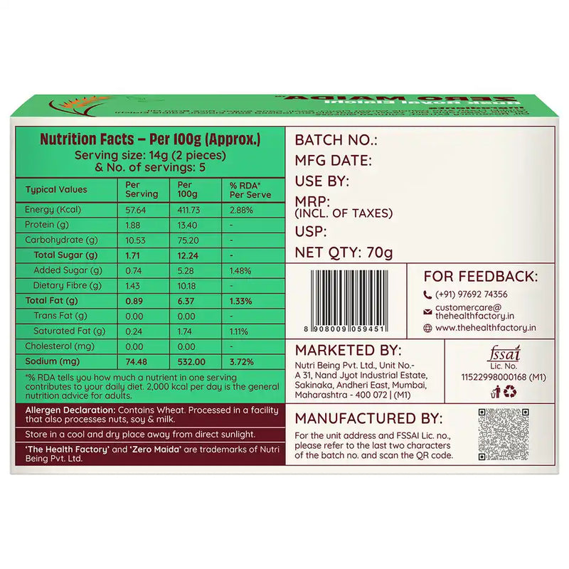 The Health Factory Elaichi Rusk