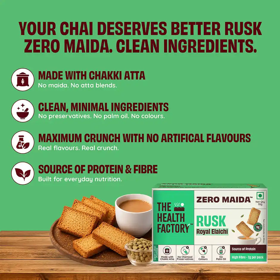 The Health Factory Elaichi Rusk