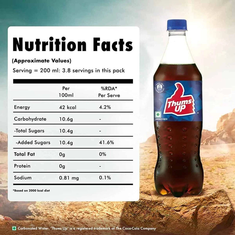 Thums Up Soft Drink Pet Bottle 750ml