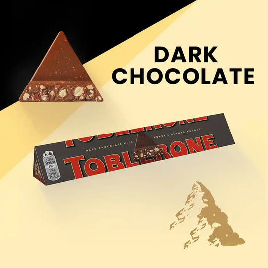 Toblerone Swiss Dark Chocolate With Honey & Almond Nougat