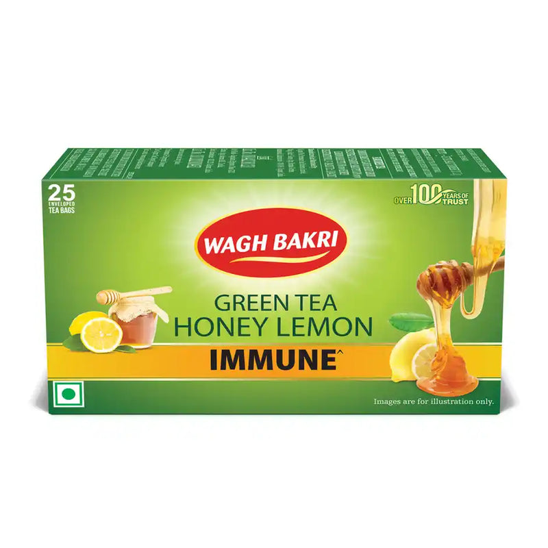 Wagh Bakri Honey and Lemon Green Tea Bags