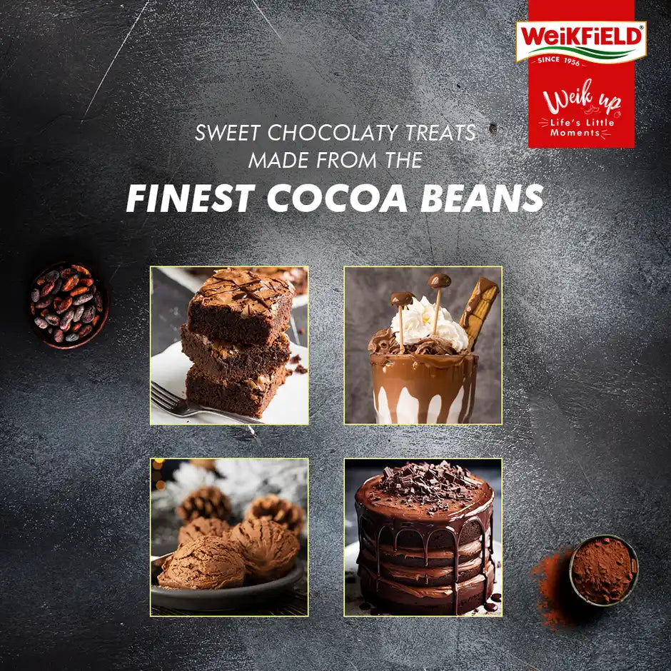 Weikfield Rich and Decadent Pure Cocoa Powder | Smooth & Rich Taste