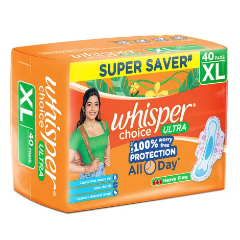 Whisper Choice Ultra Sanitary Pads XL