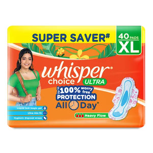 Whisper Choice Ultra Sanitary Pads XL