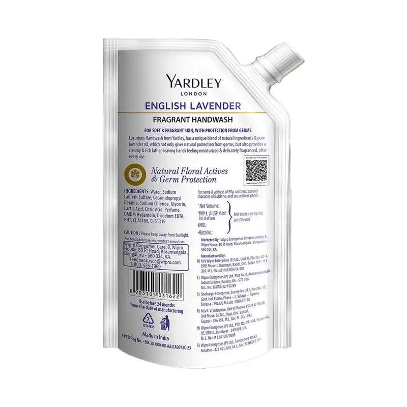 Yardley London Floral Essence Gardenia & Water Lily Fragrant Handwash