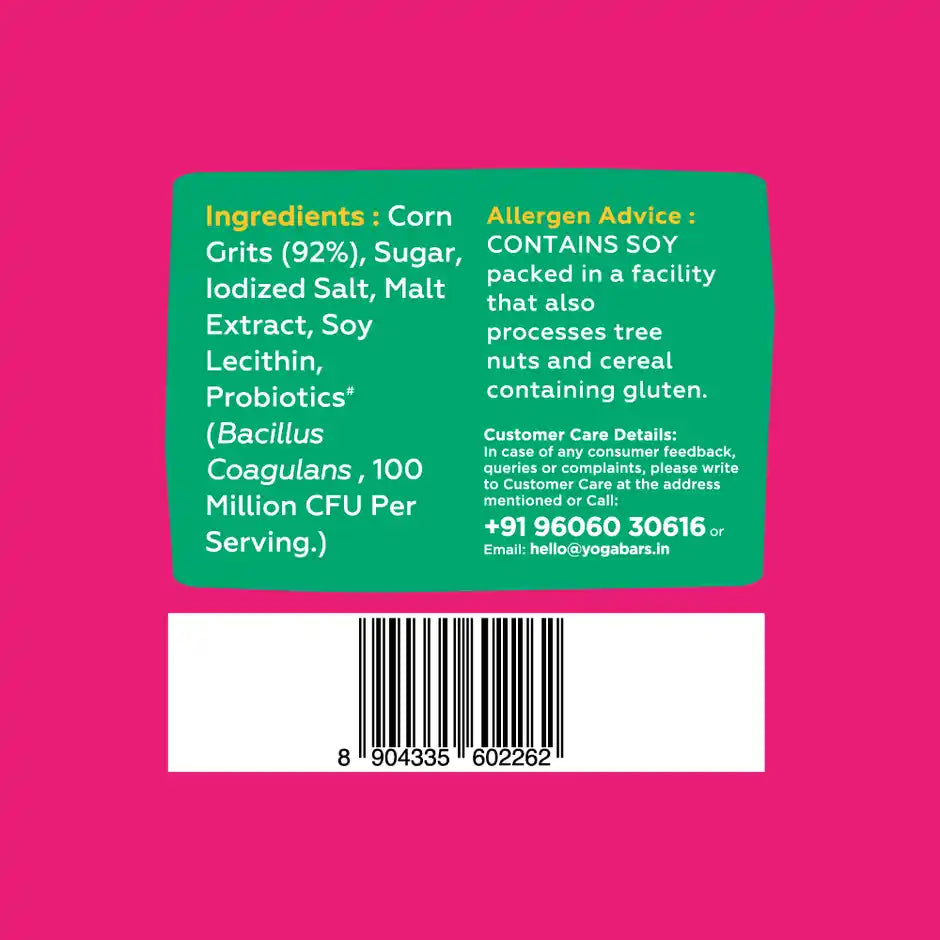 Yoga Bar Cornflakes Original Crunchy Breakfast cereals with Probiotics, High Fibre Pouch