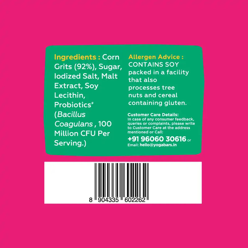 Yoga Bar Cornflakes Original Crunchy Breakfast cereals with Probiotics, High Fibre Pouch