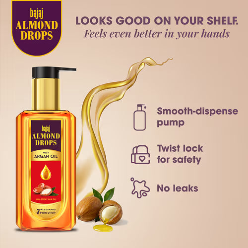 Bajaj Almond Drops Non-Sticky Hair Oil