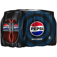 Pepsi Zero Sugar Soft Drink Can Pack of 6