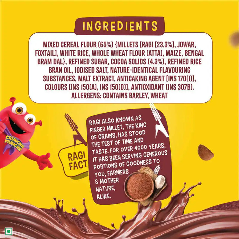 Tata Soulfull Ragi Bites No Maida Choco, Yummy Chocolatey, 7 Grains, Breakfast Cereals