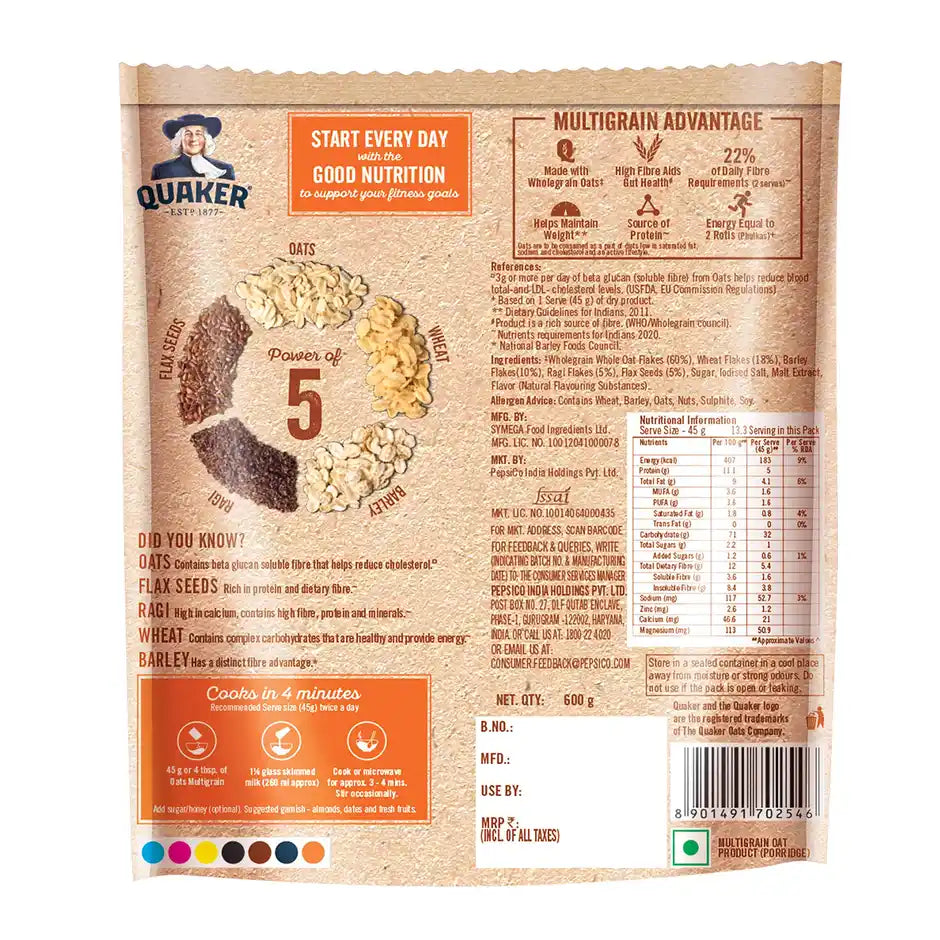 Quaker Multigrain Rolled Oats