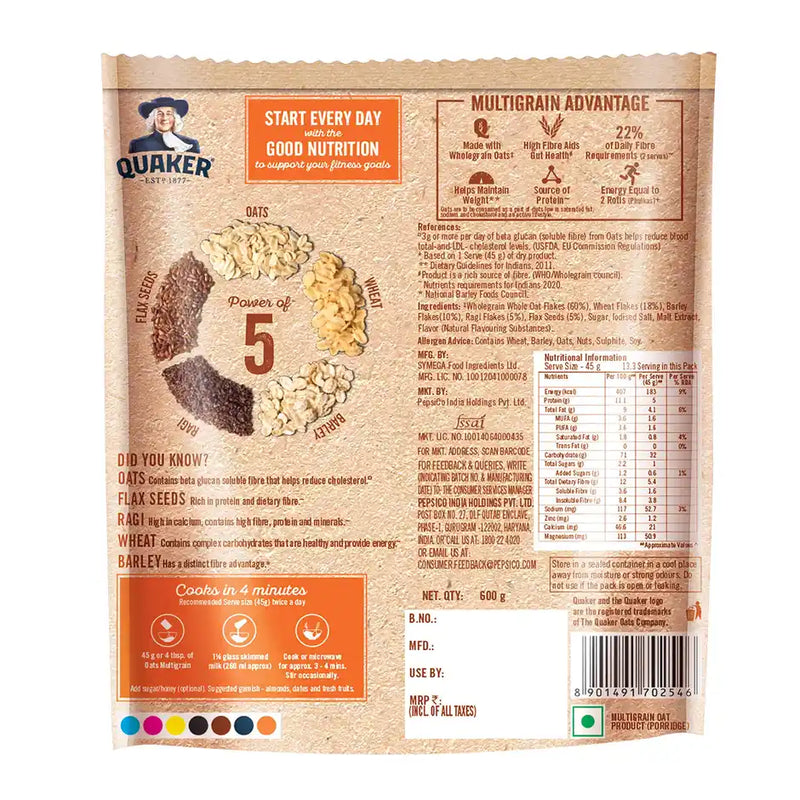 Quaker Multigrain Rolled Oats