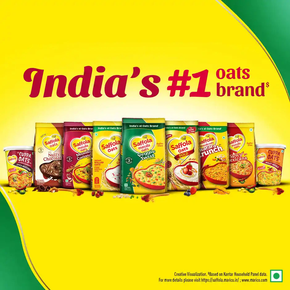 Saffola Masala Oats Veggie Twist Just 3 Mins No Added Preservatives Tasty