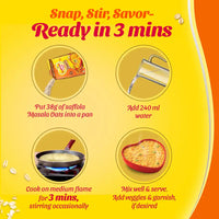Saffola Masala Oats Classic Masala Anytime Snack Ready in 3 mins Millets Goodness