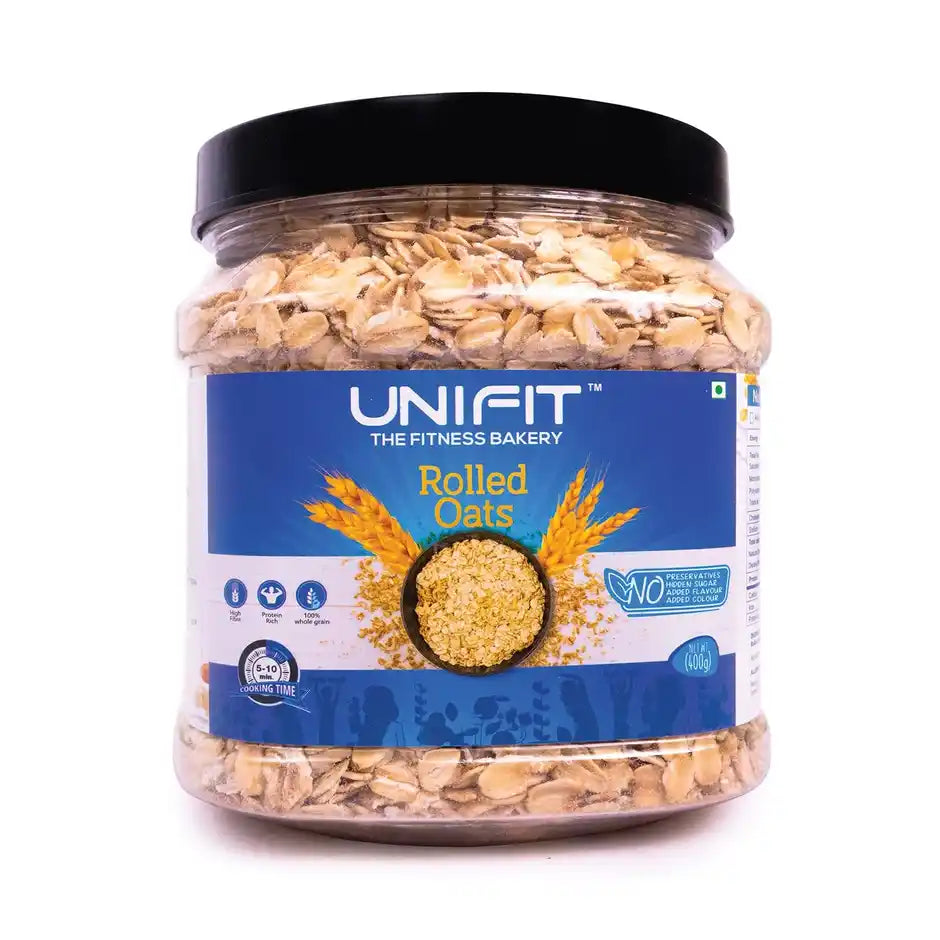Unifit Rolled Oats Pure Wholegrain High Fiber and Protein Healthy Breakfast Cereal