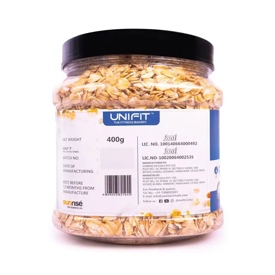 Unifit Rolled Oats Pure Wholegrain High Fiber and Protein Healthy Breakfast Cereal