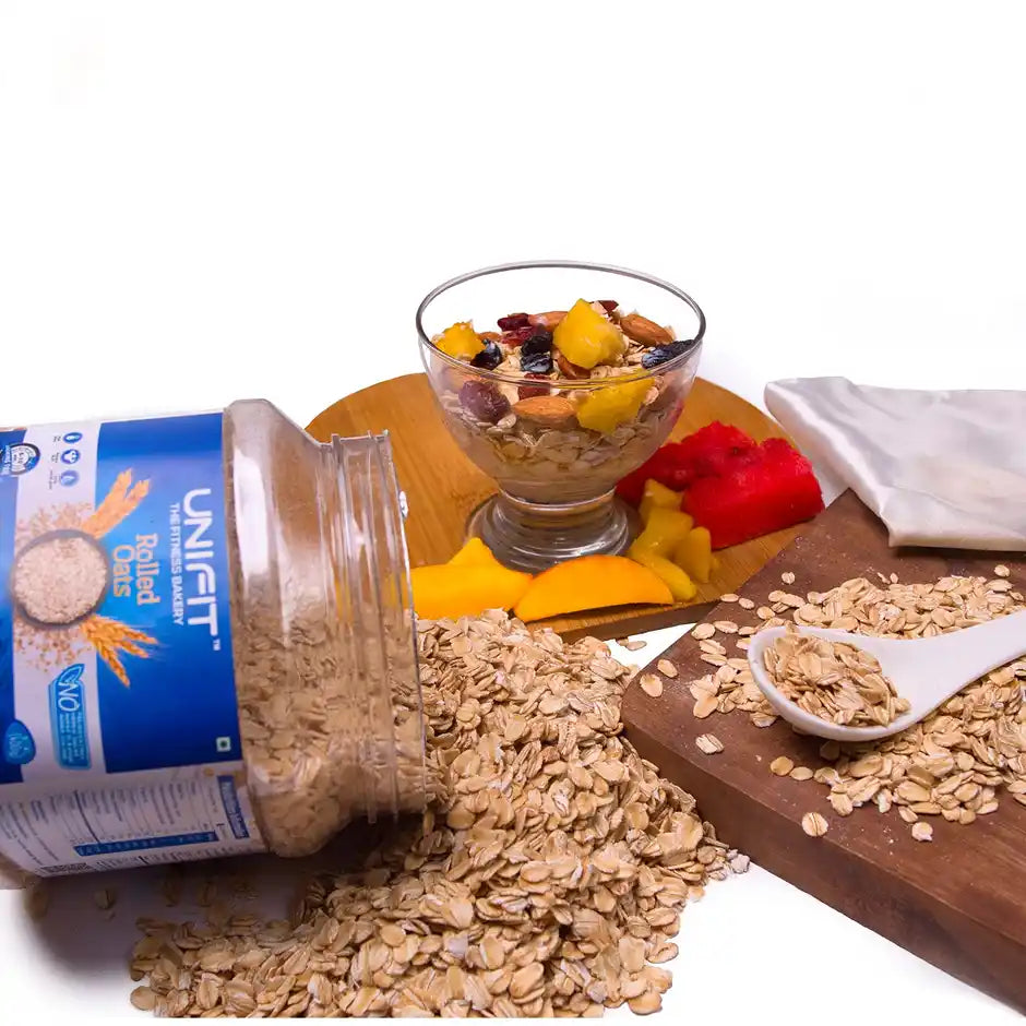 Unifit Rolled Oats Pure Wholegrain High Fiber and Protein Healthy Breakfast Cereal