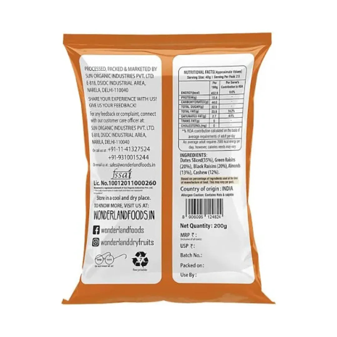 Wonderland Foods Platinum Mix Dry Fruits