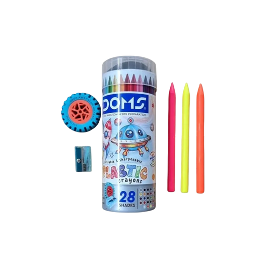Doms Round Plastic Crayons