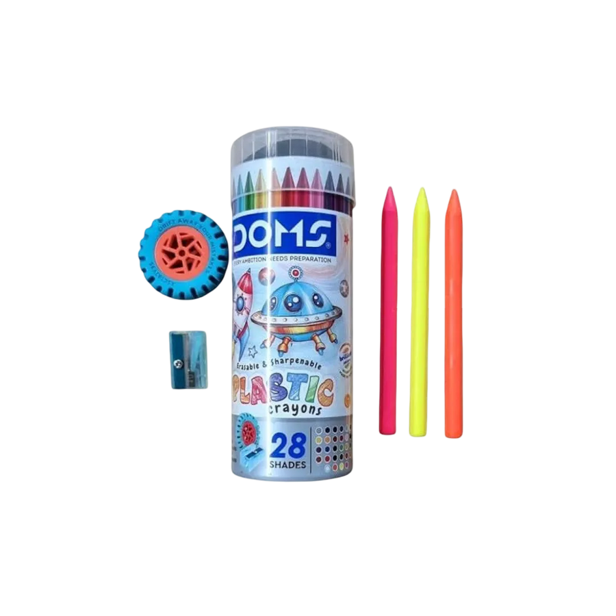 Doms Round Plastic Crayons