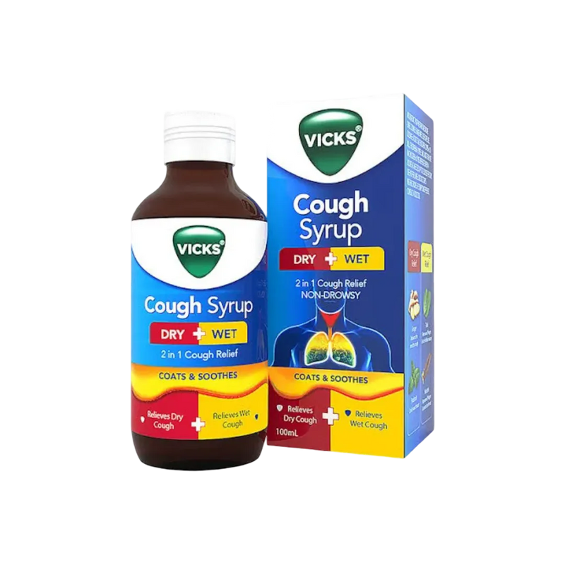 Vicks Dry And Wet Cough Relief Syrup