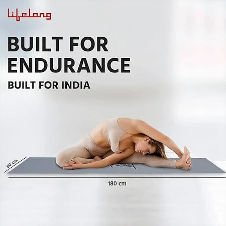 Lifelong EVA Anti-Slip Yoga Mat (Grey)