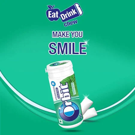 Orbit Spearmint Flavour Sugar Free Chewing Gum