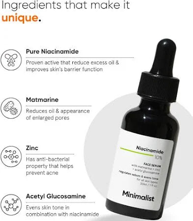 Minimalist 10% Niacinamide Face Serum