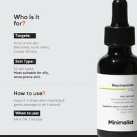 Minimalist 10% Niacinamide Face Serum