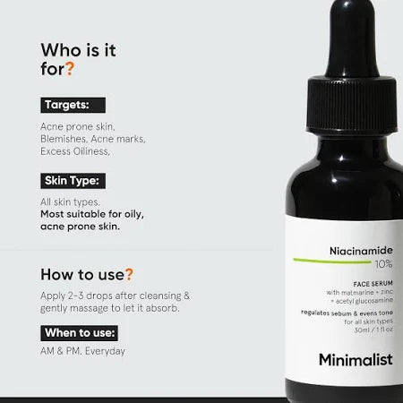Minimalist 10% Niacinamide Face Serum