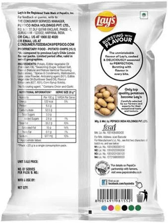 Lay's Chile Limon Flavour Potato Chips 48g
