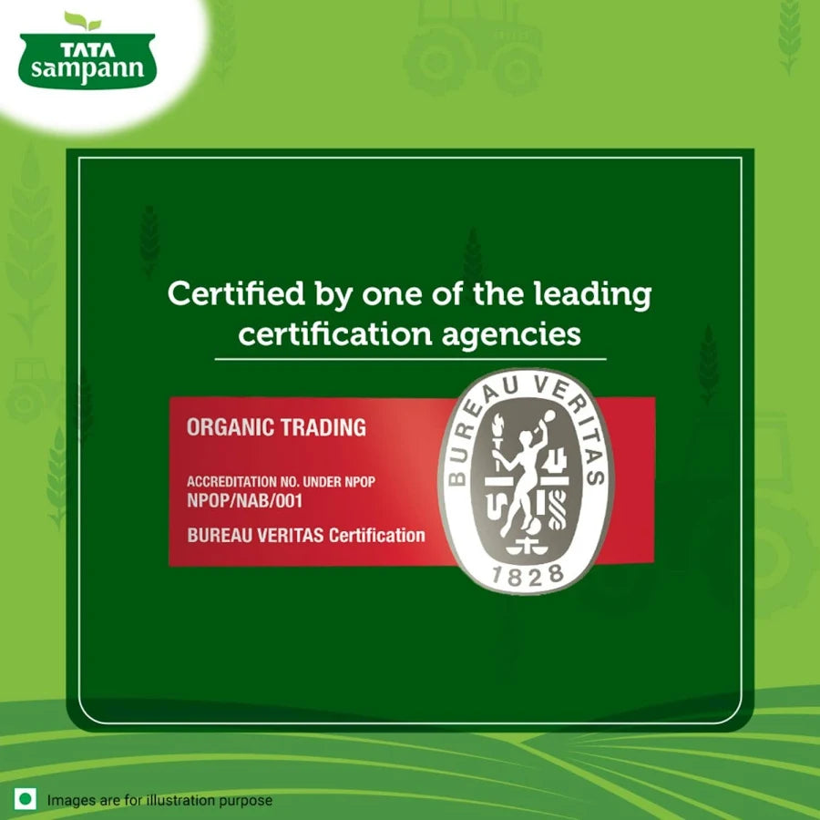 Tata Sampann Organic Unpolished Toor Dal (Arhar Dal)
