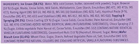 Hocco Hazelnut Mudslide Ice Cream Cone