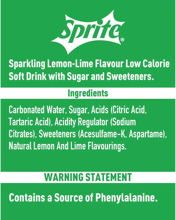 Sprite Lemon-Lime Sparkling Soft Drink Pet Bottle 750ml
