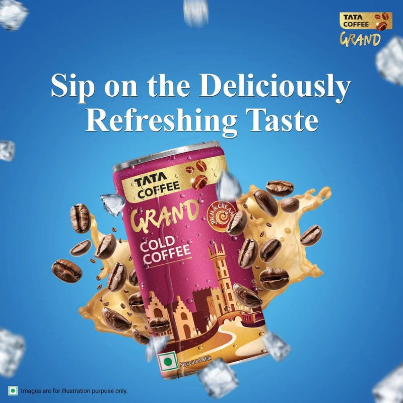 Tata Coffee Grand Ready To Drink Cold Coffee, Belgian Chocolate, Flavoured Milk