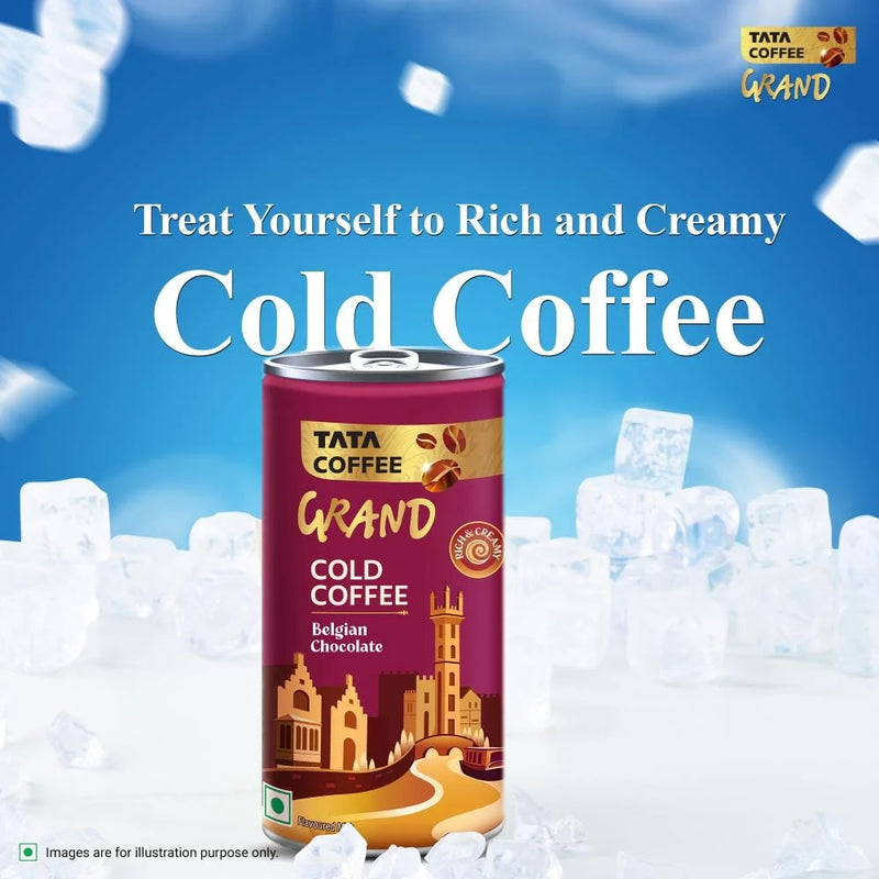 Tata Coffee Grand Ready To Drink Cold Coffee, Belgian Chocolate, Flavoured Milk
