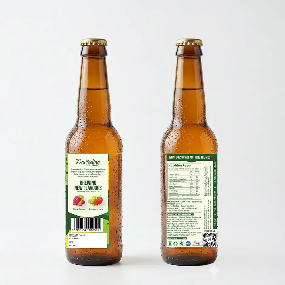 Toyo Kombucha Low Sugar Ginger Lemon | Non-Alcoholic Kombucha